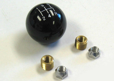 LOKAR 2in Black Shifter Knob 5 Speed 3/8 x 24 LOKSK-6876