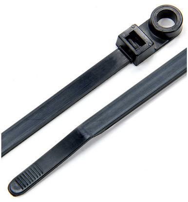 ALLSTAR PERFORMANCE Wire Ties Black 8.00 w/ Mounting Hole 25pk ALL14390