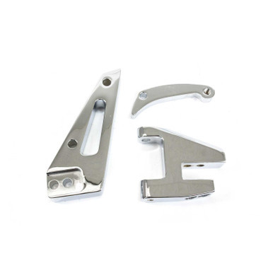 Top Street Performance Top Street Performance Alternator 10SI Bracket; Aluminum SBC Short Water Pump; Chrome TSPJM9102C