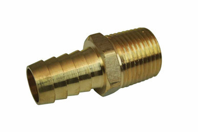 Fitting  1/2 NPT x 5/8 Barb  Straight Brass MOR22735