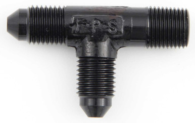 FRAGOLA #3 x 1/8 MPT Tee Fitting Black FRG482603-BL