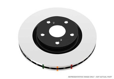 DBA Subaru WRX STi Brembo 6 Pot Spec R Yellow Calipers 19in Rim 4000 Series Stand Rear Brake Rotor - DBA43051-10