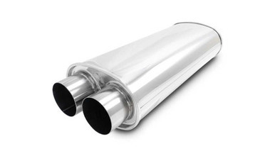 VIBRANT PERFORMANCE STREETPOWER Oval Muffler 3in Inlet/Outlet VIB10539