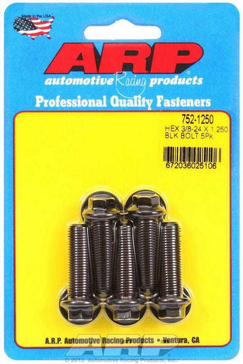 Bolt Kit - 6pt. (5) 3/8-24 x 1.250  ARP752-1250