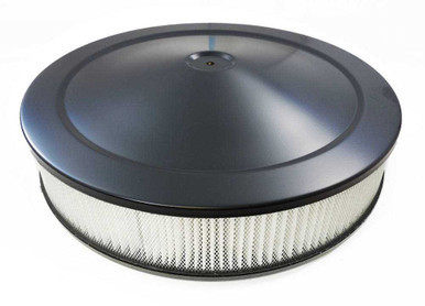 RACING POWER CO-PACKAGED 14IN X 3IN MUSCLE AIR CLEANER KIT BLACK RPCR2195BK-BOX