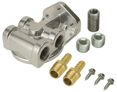 DERALE Side-Ports Filter Mount Kit 3/8in NPT DER13049