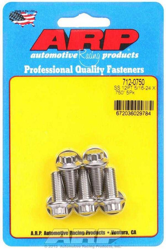 ARP S/S Bolt Kit - 12pt. (5) 5/16-24 x .750  ARP712-0750