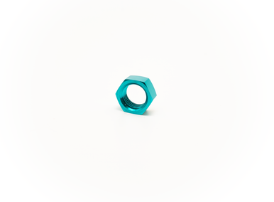 COLOR FITTINGS -03 AN FITTING BULKHEAD NUT  - TEAL COFBHF-03-N00-000-TL