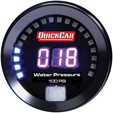 QUICKCAR RACING PRODUCTS DIGITAL WATER PRESSURE GAUGE 0-100 QRP67-008