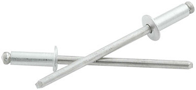 ALLSTAR PERFORMANCE 1/8in Alum Rivet Silver 25Pk   1/8in-1/4in ALL18191
