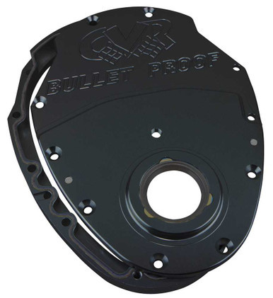 CVR PERFORMANCE SBC Billet Timing Cover 2-Piece - Black Anodized CVRTC2350BK