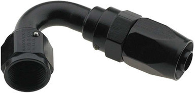 FRAGOLA Hose Fitting #8 120 Deg Pro-Flow Black FRG231208-BL