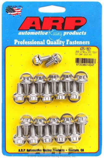 ARP BBC S/S Oil Pan Bolt Kit 12pt.  ARP435-1801