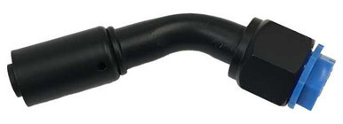 VINTAGE AIR #10 45 DEGREE FEMALE O-RING A/C  HOSE END BLACK VIN359230