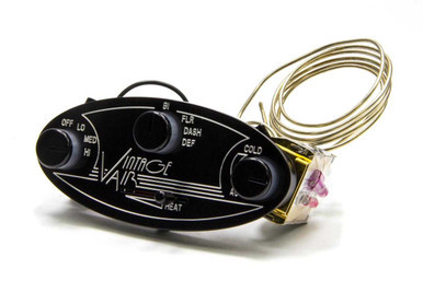 VINTAGE AIR Gen II Streamline Contrl Panel Black VIN481005