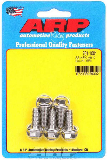 S/S Bolt Kit - 6pt. (5) 8mm x 1.25 x 20  ARP761-1001