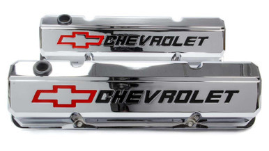 PROFORM SBC Slant Edge Chrome V/C Tall Recessed Logo PFM141-930