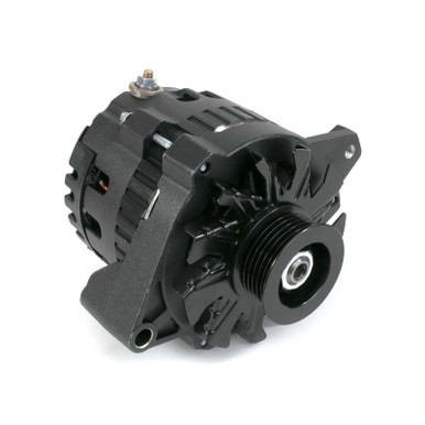 Top Street Performance Top Street Performance Alternator; GM CS130 Serpentine Belt 160 Amps; Black TSPES1006BK