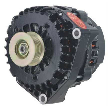 POWERMASTER 220amp Alternator GM AD 244 Style w/Black Finish PWM58237