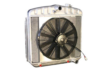 DEWITTS RADIATOR Radiator w/Fans 55-57 Chevy LS Auto Trans Raw DEW32-6139013A