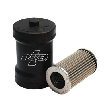 SYSTEM ONE Billet Fuel Filter - 10-Micron No Bypass SYS209-510B