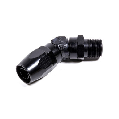 FRAGOLA #6 X 45  HOSE END X 1/4 MPT  BLACK FRG194506-BL