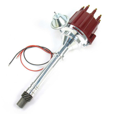 PERTRONIX IGNITION SBC/BBC Billet Dist. w/ Red Cap & Male Tower PRTD100711