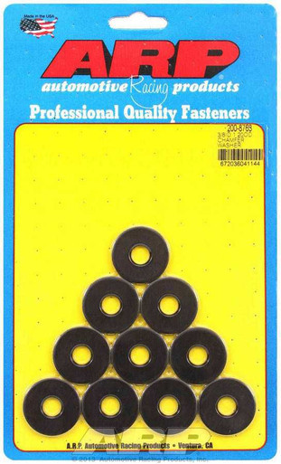 Black Washers - 3/8 ID x 1.200 OD w/Chamfer 10pk  ARP200-8763