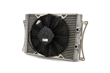 FLUIDYNE PERFORMANCE Oil Cooler SLM -12an w/ Fan 17.5in x 12.5in DUNORA.SLM