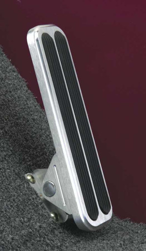 LOKAR Eliminator Floor Mt Gas Pedal Billet w/Rubber LOKFMG-6098
