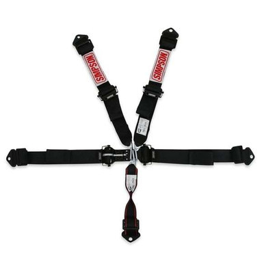 SIMPSON SAFETY Harness 5pt LL Pull-Down 2in Lap & Shoulder SIM12LD5WB