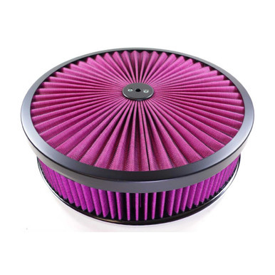 RACING POWER CO-PACKAGED BLACK 14X3 SUPER FLOW AIR CLEANER KIT RPCR2405X