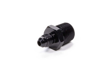 FRAGOLA Straight Adapter Fitting #4 x 3/8 MPT Black FRG481644-BL