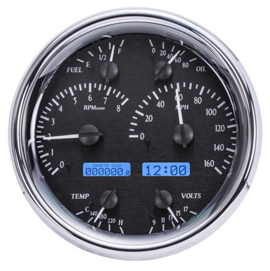 DAKOTA DIGITAL VHX SERIES UNIVERSAL ROUND ANALOG GAUGE KITS DDGVHX-1019-K-B
