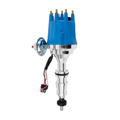 Top Street Performance Top Street Performance Pro Series Ready to Run Distributor; Ford FE (330-428) Cars/Light Trucks; Blue TSPJM7708BL