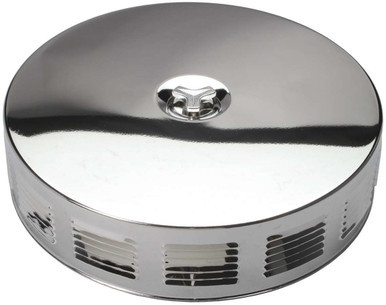 TRANS-DAPT 14in x 3in Louvered Air Cleaner- Vintage Vette TRA2293