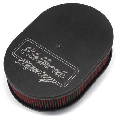 EDELBROCK Oval Air Cleaner Assm. - Black EDE42203