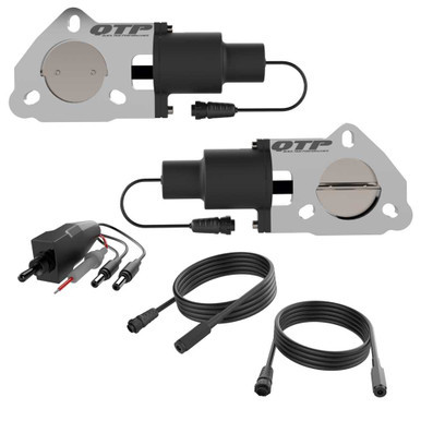 QUICK TIME PERFORMANCE Dual 2.50 Inch Elect ric Cutout Valves QTPQTEC50