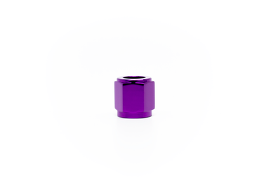 COLOR FITTINGS -04 AN FITTING - 1/4" TUBE NUT  - PURPLE COFHTN-04-014-000-PU