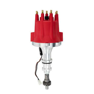 Top Street Performance Top Street Performance Pro Series Pro Billet Distributor; Ford BB (370-460); 351C; 400; 351M V8; Red TSPJM7606R