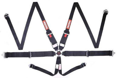 RACEQUIP 6PT HARNESS CAMLOCK HNR BLACK SFI RQP747007