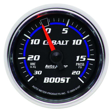 2-1/16in C/S Boost/Vac Gauge 30in HG/20psi ATM6107