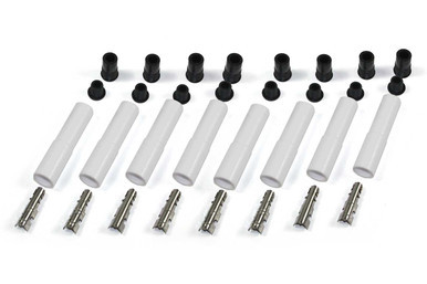 Ceramic Spark Plug Boot Kit Straight 8pk White PRT8502HT-8