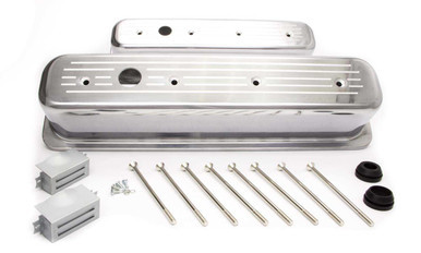 RACING POWER CO-PACKAGED SBC Alum Tall Center Bolt V/C Ball Milled Pol RPCR6047