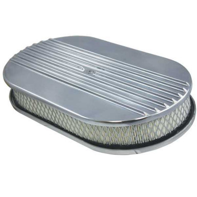 Air Cleaner Kit  15in X 2in Oval Half Finned Top SPC6491