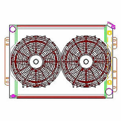 GRIFFIN Radiator Combo Unit GM A & F Body GRICU70009