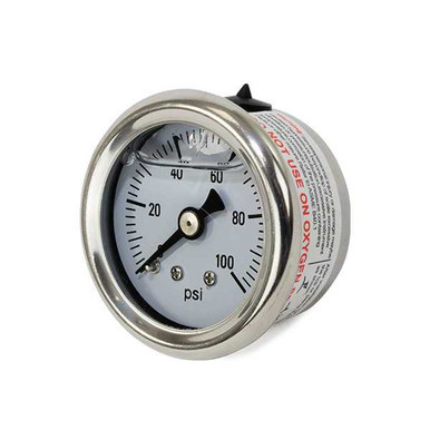 Top Street Performance Top Street Performance Fuel Pressure Gauge; Liquid Filled 0-100 PSI TSPJM1018