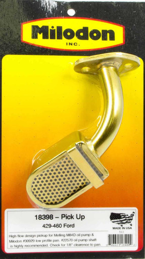 MILODON BBF Low Profile Pick-Up for Melling Pump MIL18398