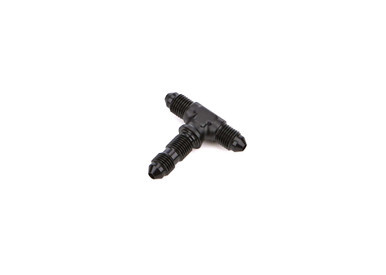 REDHORSE PERFORMANCE 3AN Bulkhead Adapter Tee Bulkhead On Side Black RHP834-03-2