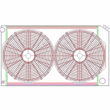 GRIFFIN Radiator Combo Unit GM A & G Body GRICU00008